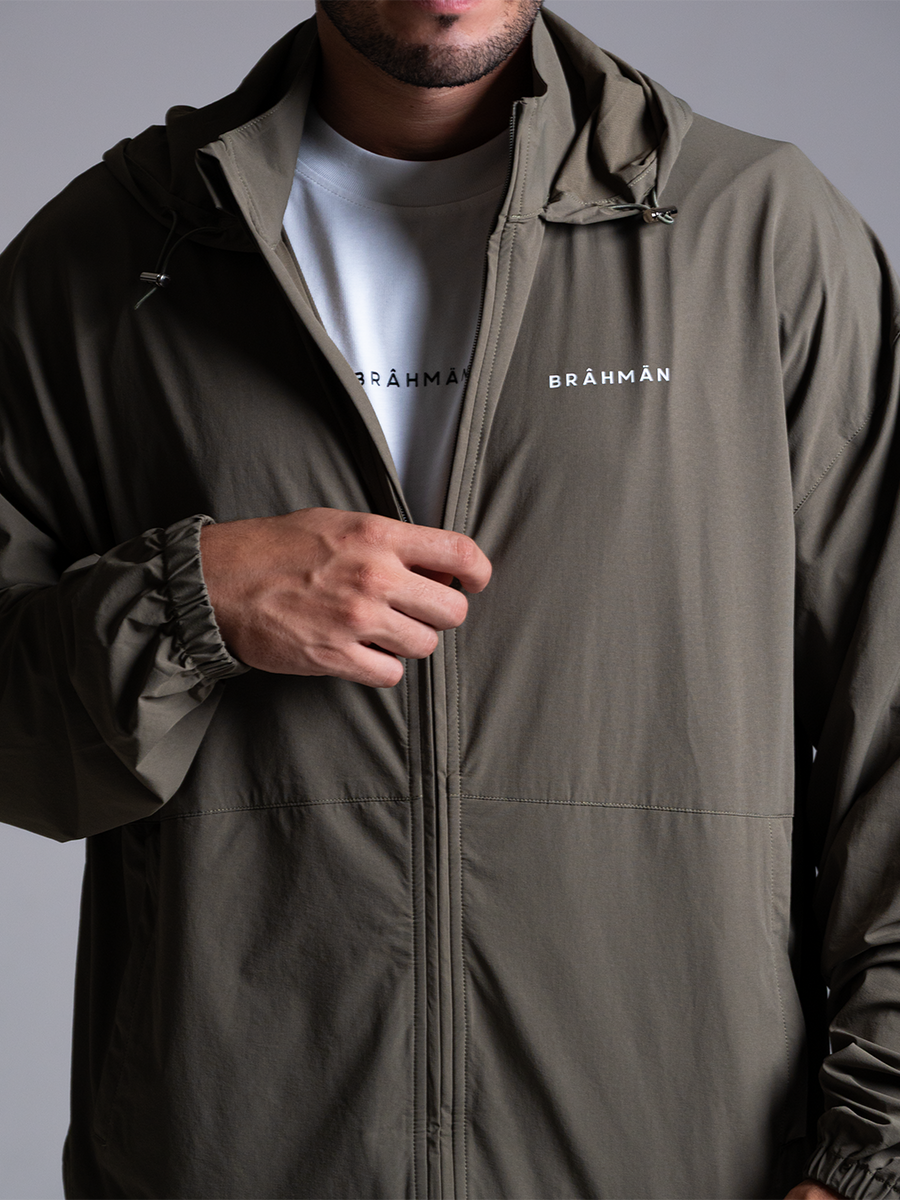 Relaxed Shell Jacket | Army Green
