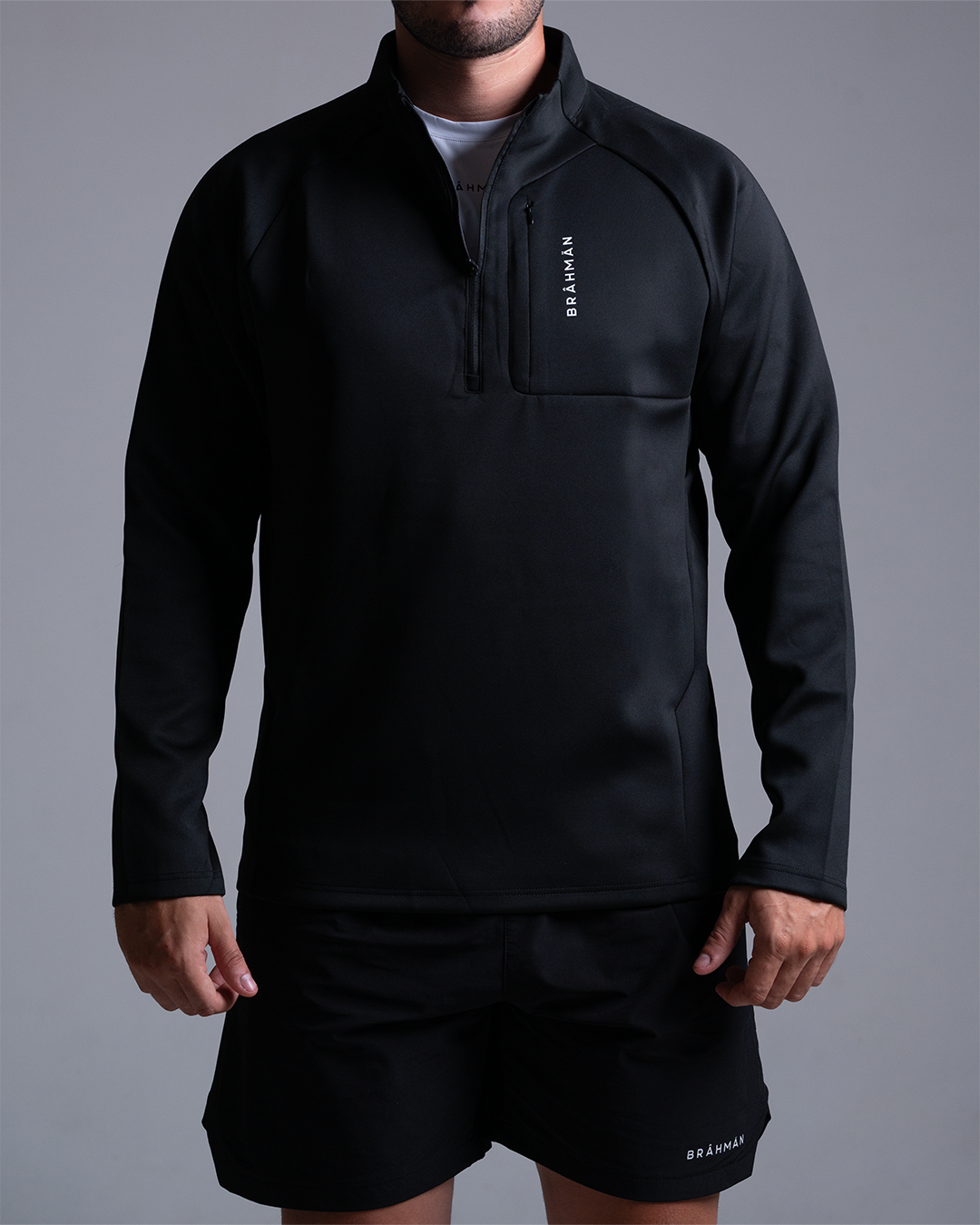 Zip Pullover | Black