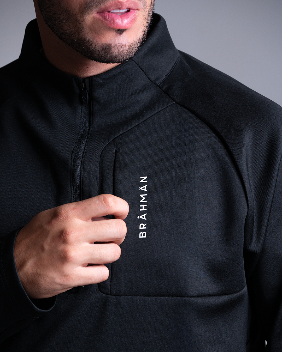 Zip Pullover | Black
