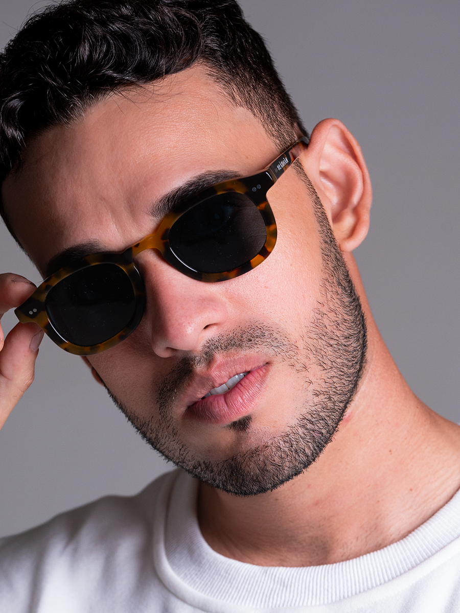 Carey Pattern Heritage Sunglases | Brown