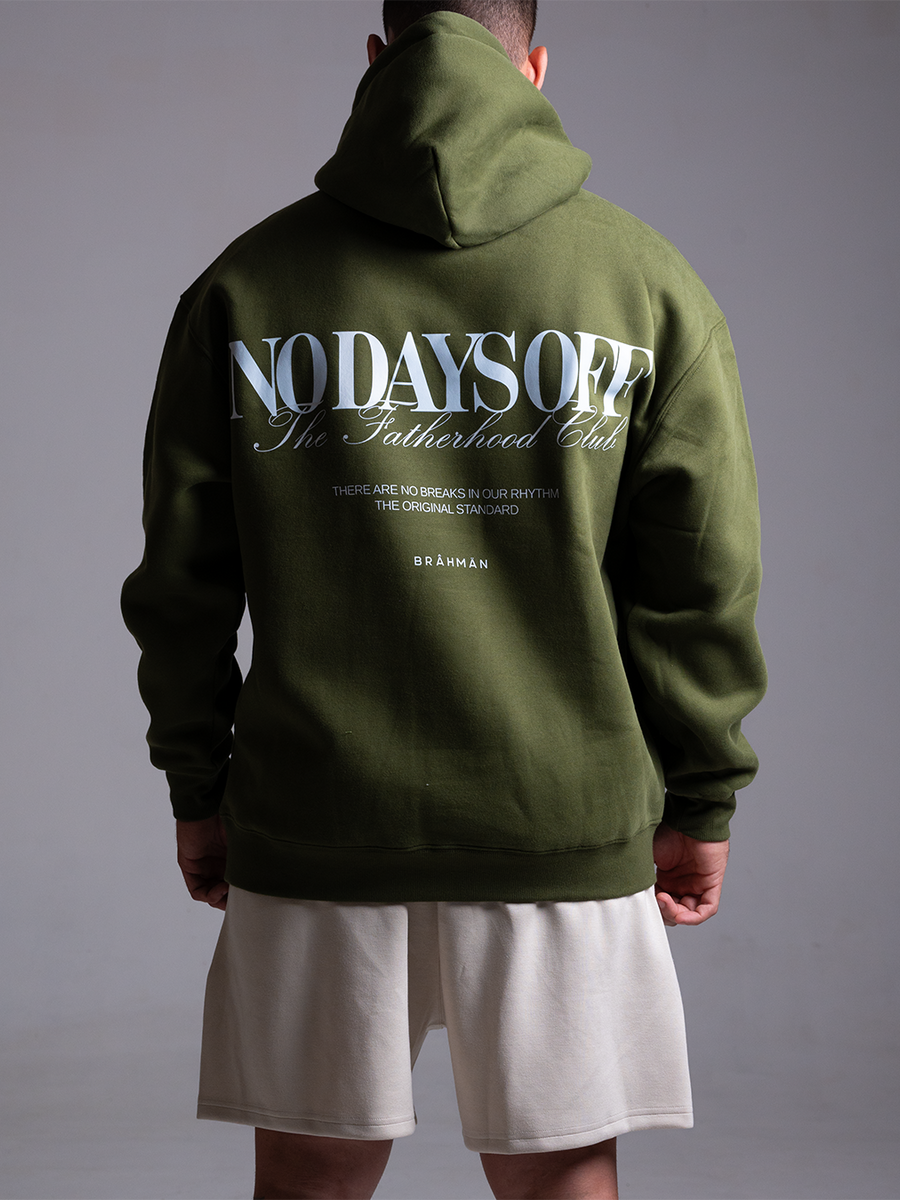 No Days Off Hoodie | Olive Green