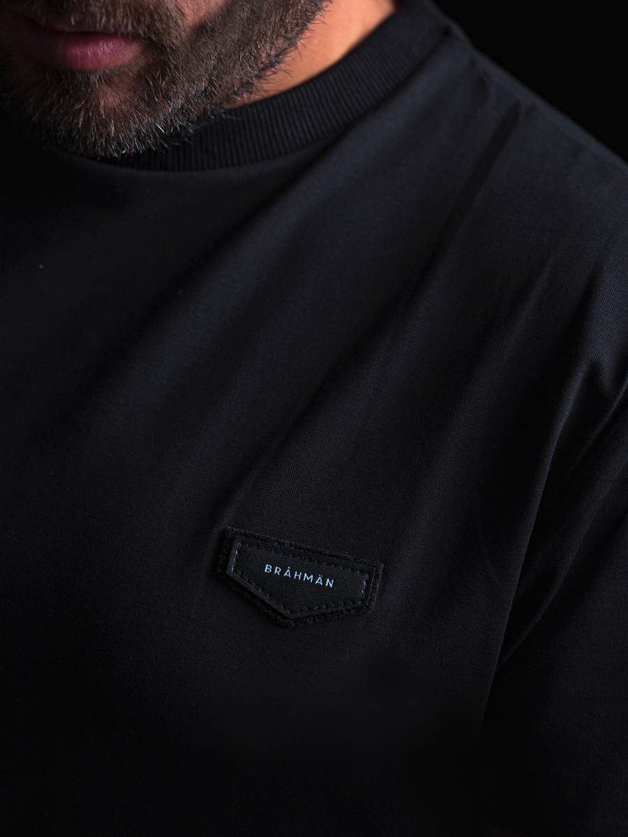 Casual Iconic Leather Patch T-shirt