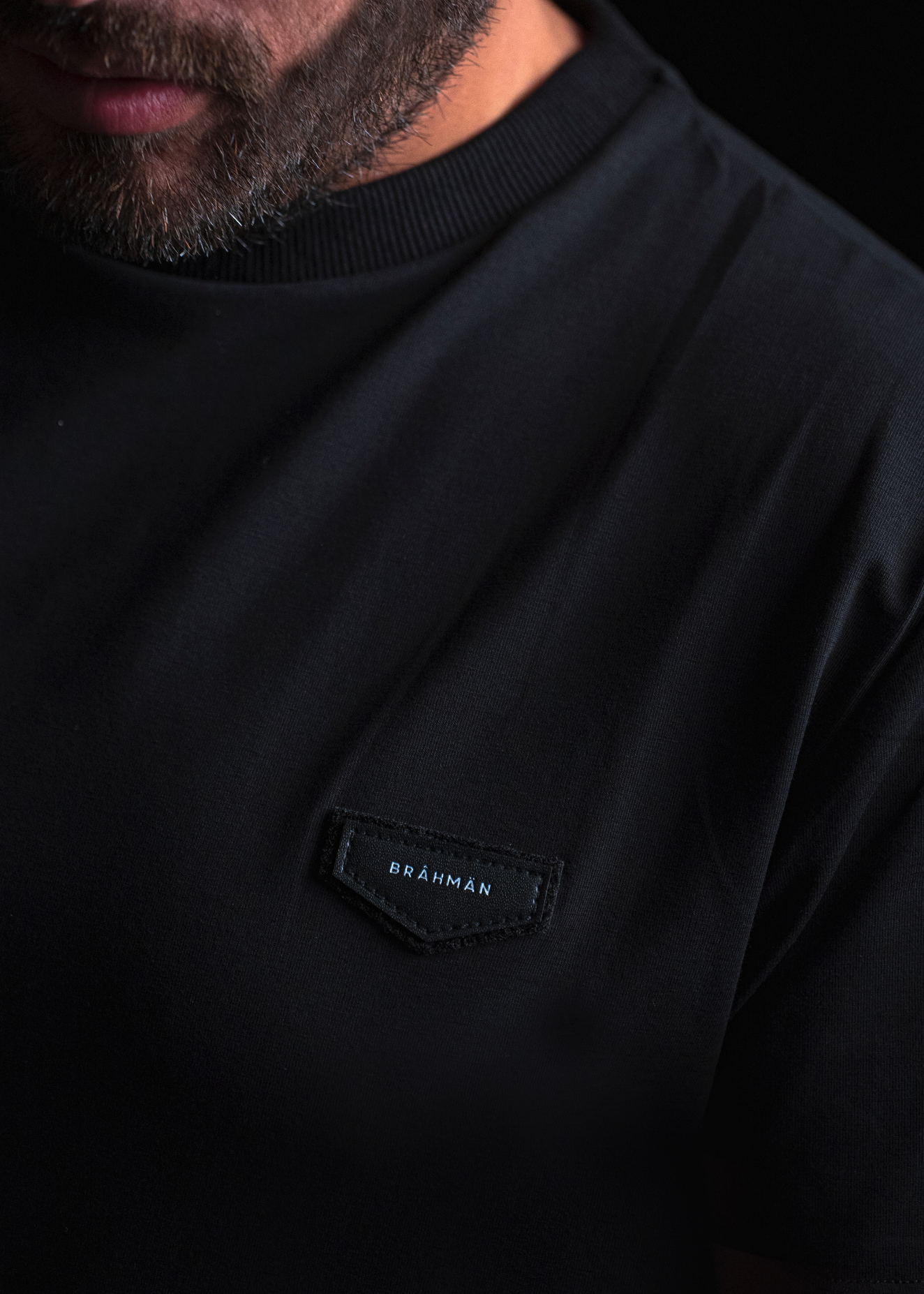 Casual Iconic Leather Patch T-shirt