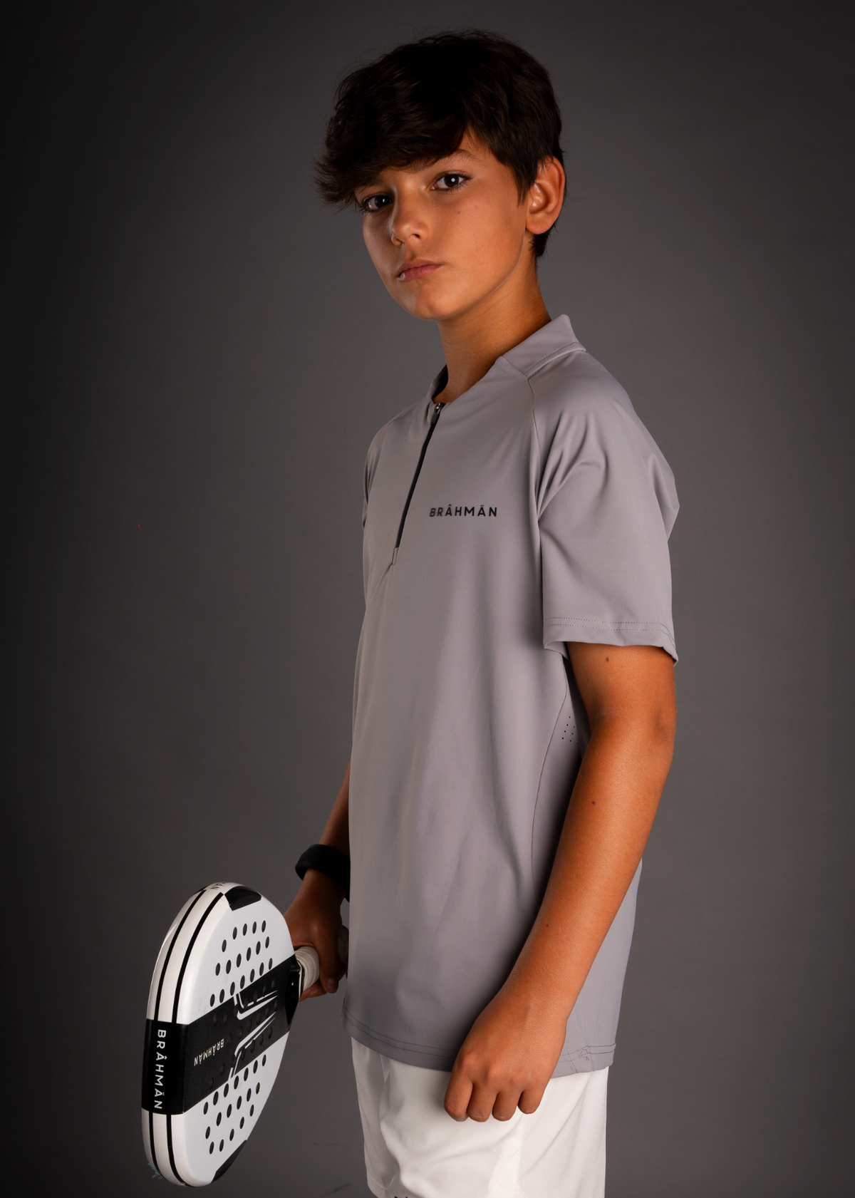 Zipper T-Shirt | Grey