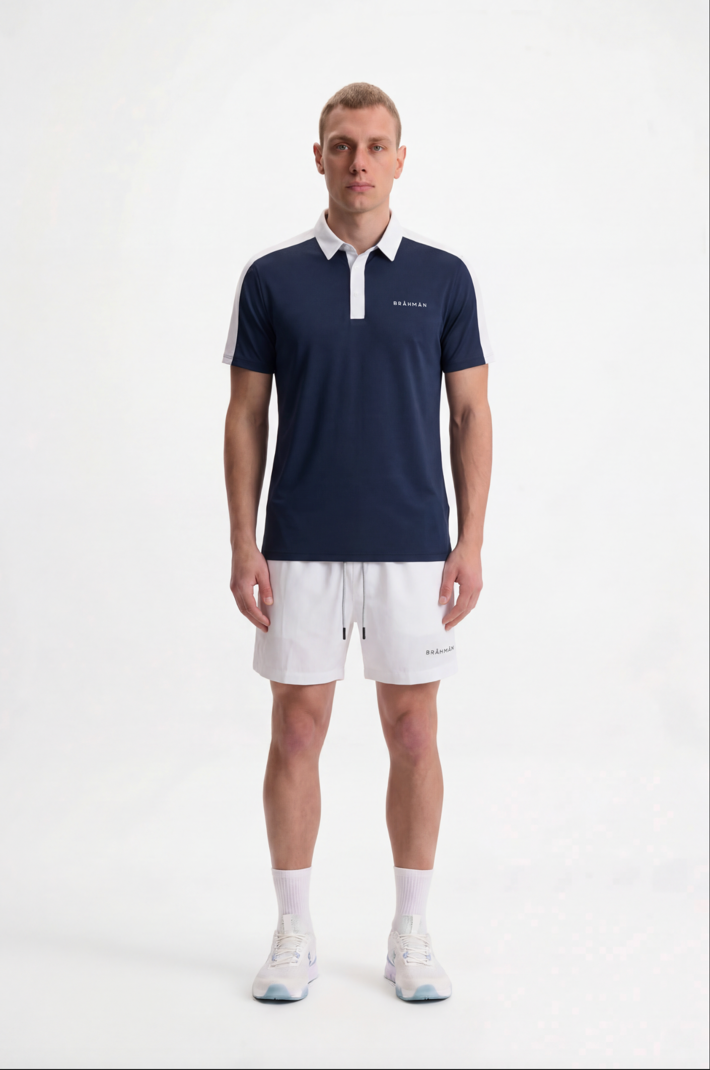 Tennis Polo | Navy / White