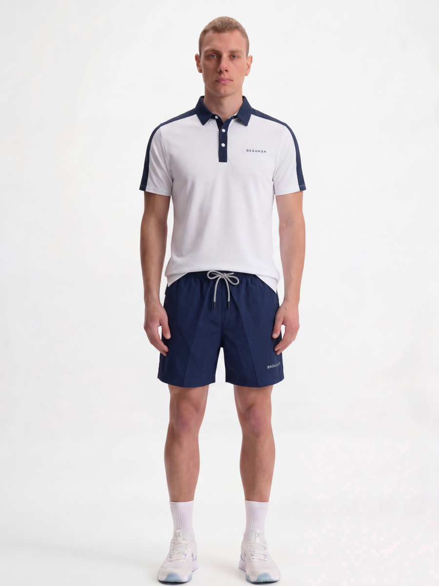 Tennis Polo | White / Navy