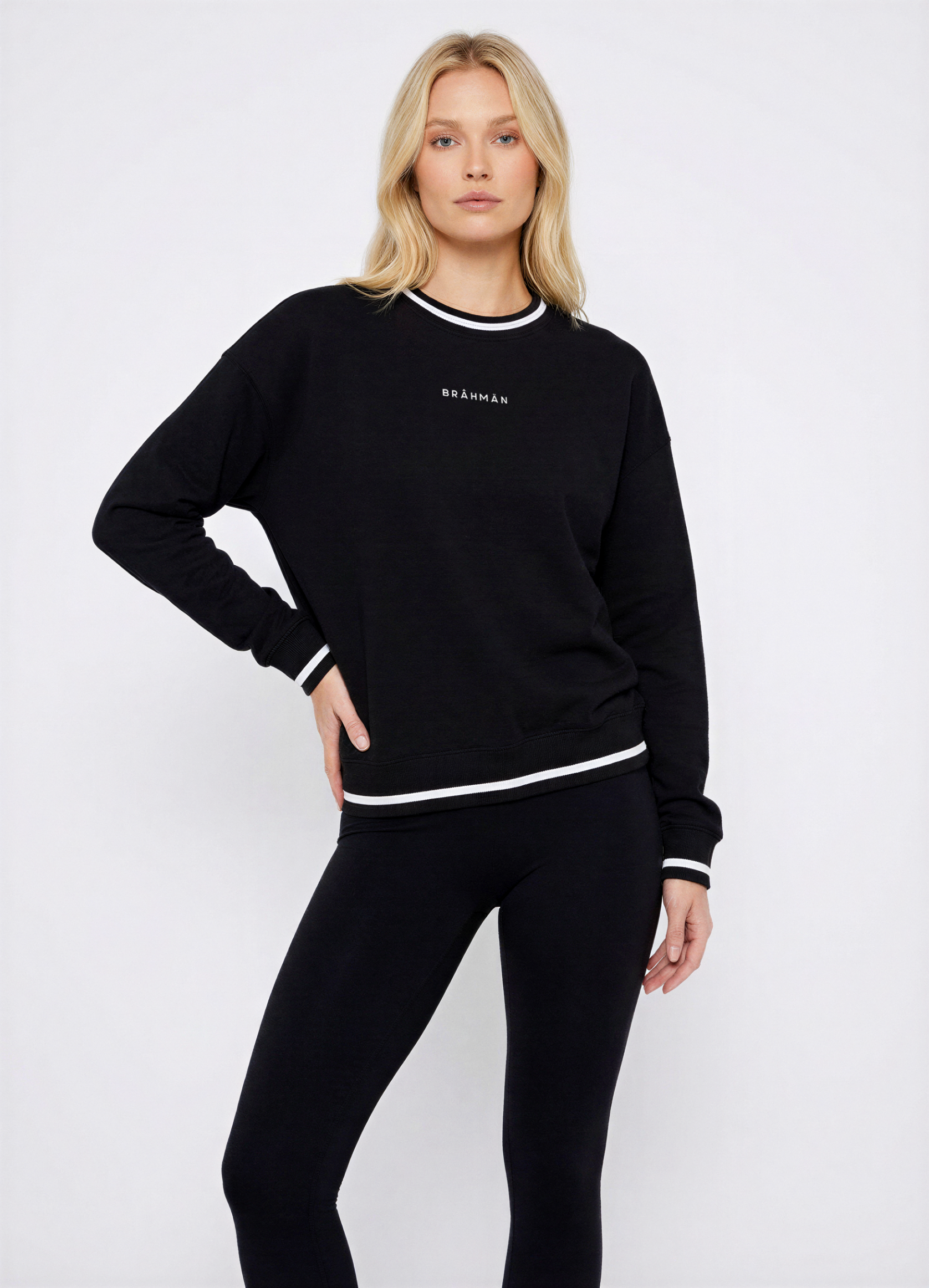 Black Sporty Crewneck