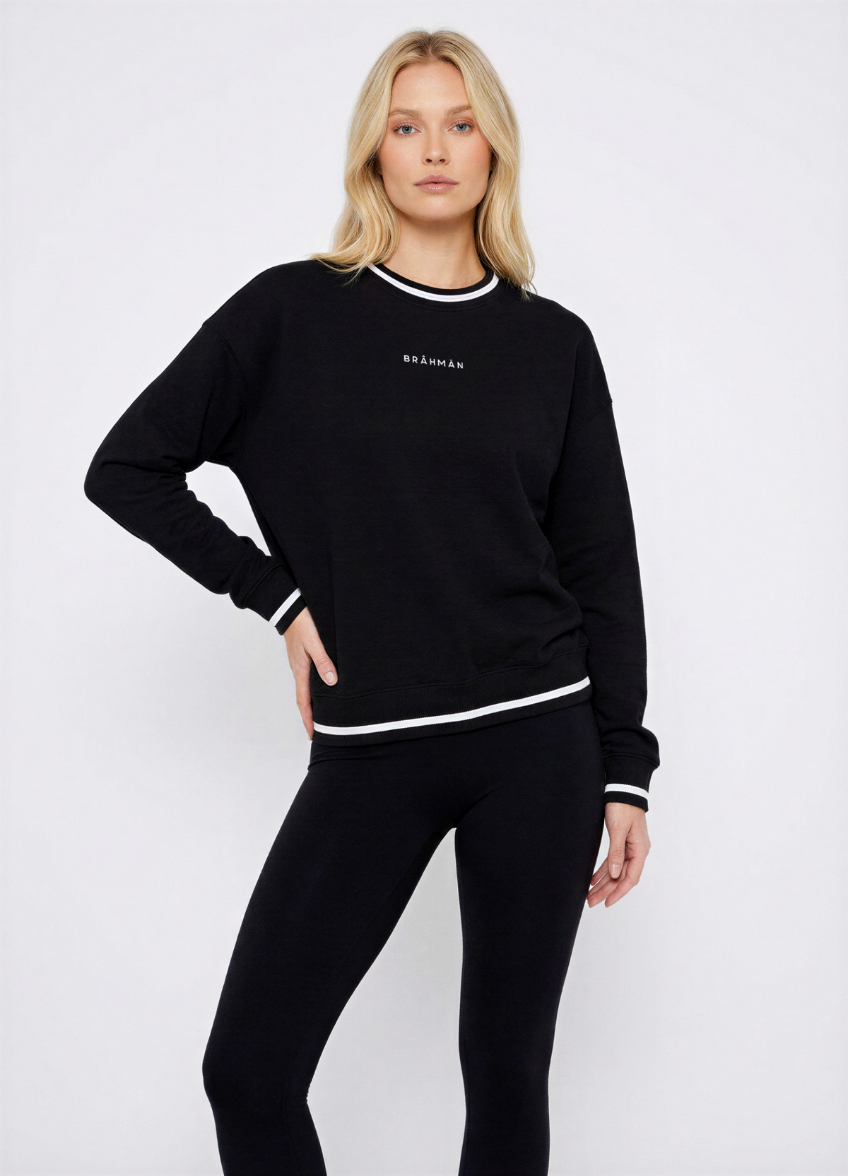 Black Sporty Crewneck