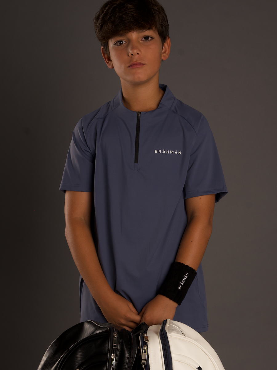 Zipper T-shirt | Purple