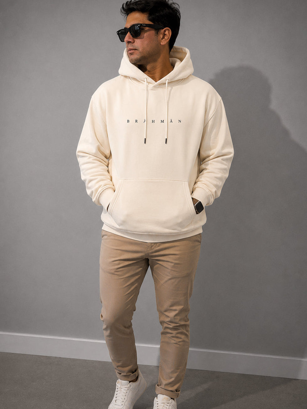 Father's day Hoodie l Cream "Fatherhood Club"